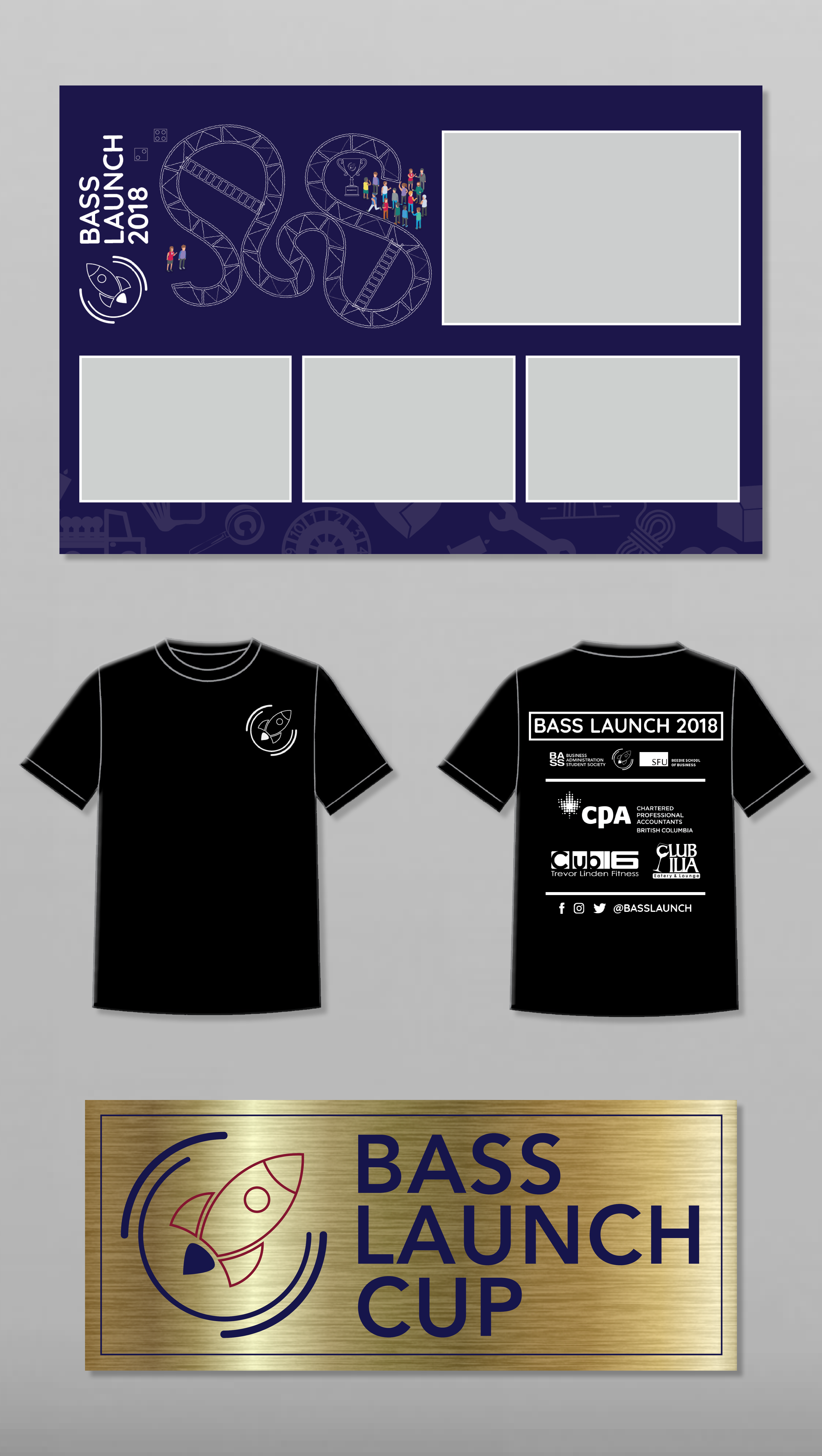 BASS LAUNCH: Products - Photobooth Template, T-shirts and Troph Plaque
