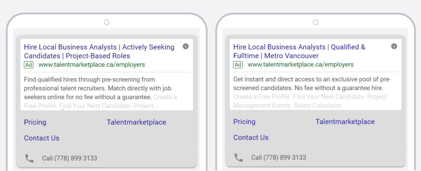 TalentMarketplace Expanded Text Ads