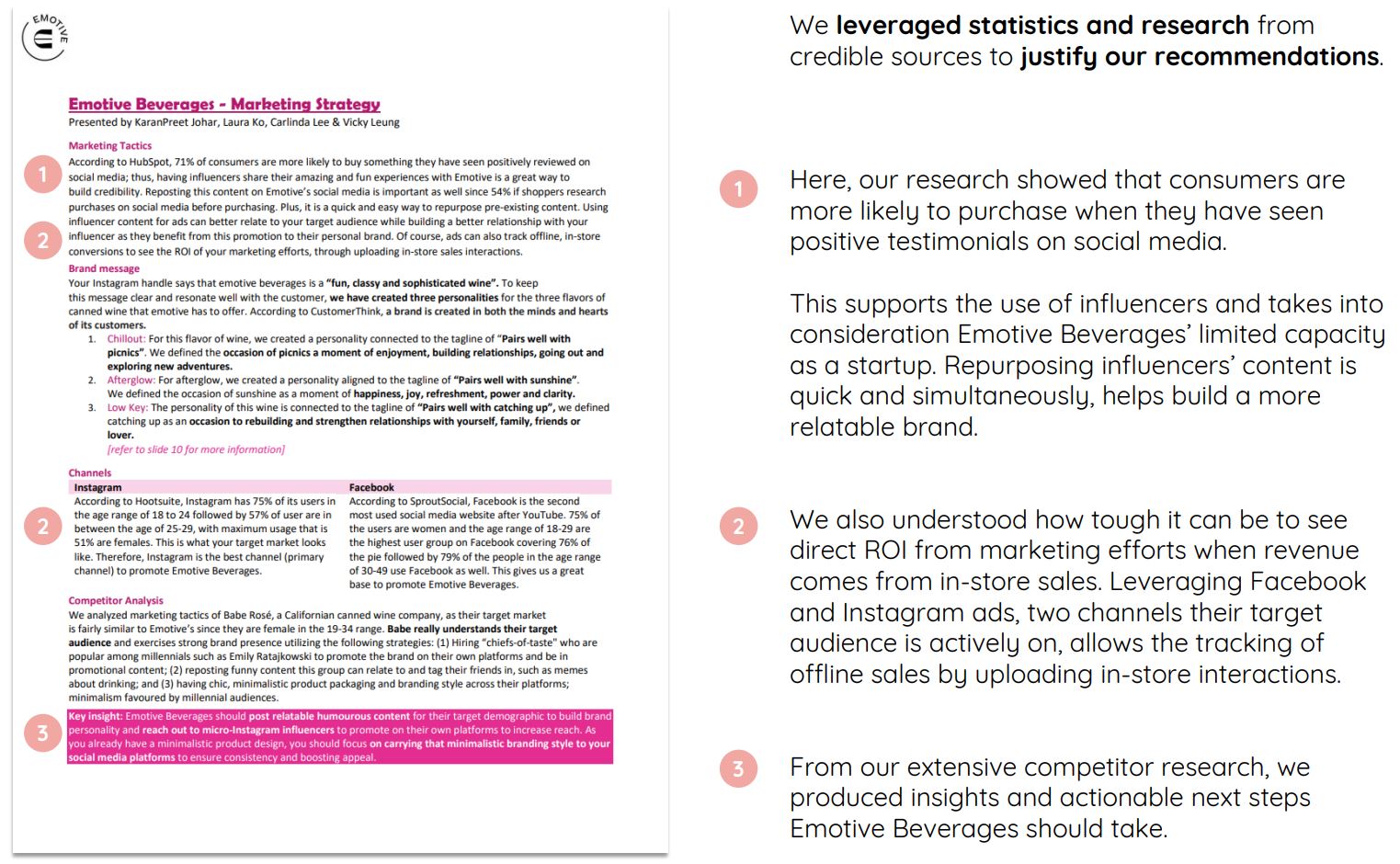 Emotive Beverages Analysis Highlight